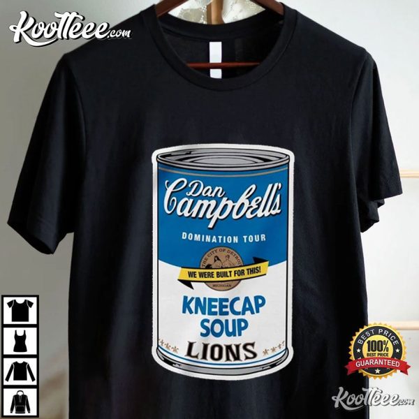 Dan Campbell Detroit Lions Kneecap Soup T-Shirt