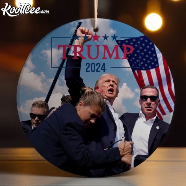 Trump 2024 Shot Failed Attempt Ornament