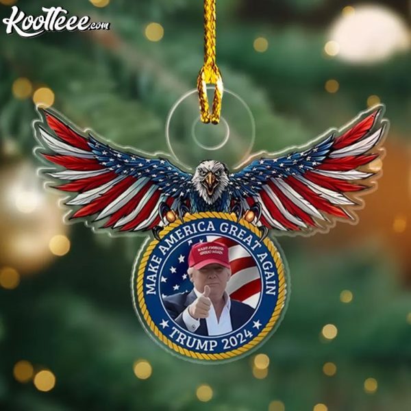 Trump 2024 Make America Great Again US Eagle Ornament