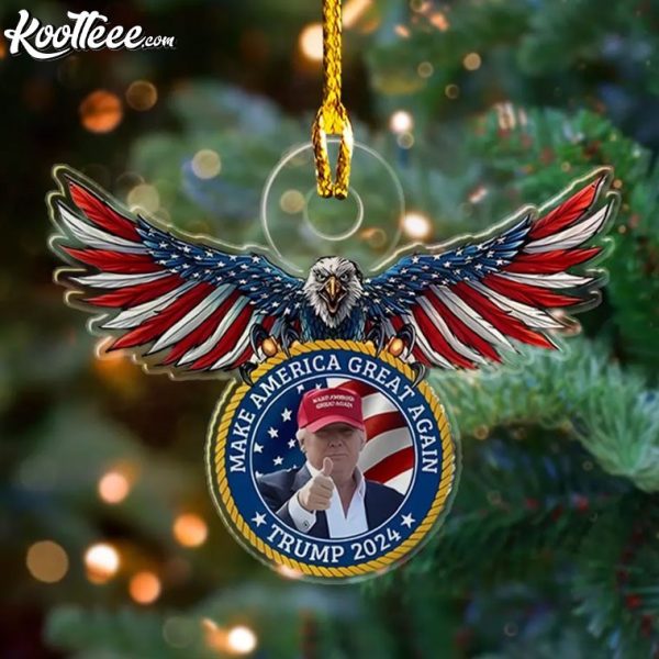 Trump 2024 Make America Great Again US Eagle Ornament