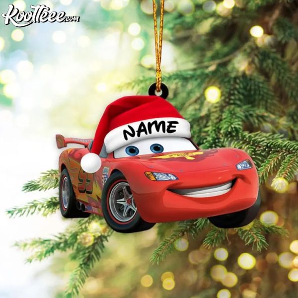 Lightning McQueen Cars Custom Christmas Ornament