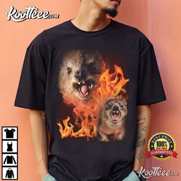 Rock Hyrax Fire Meme Gift T-Shirt