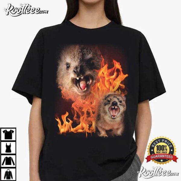 Rock Hyrax Fire Meme Gift T-Shirt