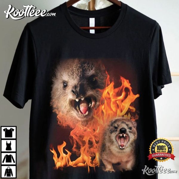 Rock Hyrax Fire Meme Gift T-Shirt