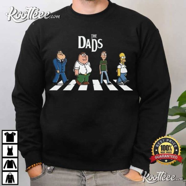 The Dads Stan Smith Peter Griffin Jerry Smith Homer Simpson T-Shirt