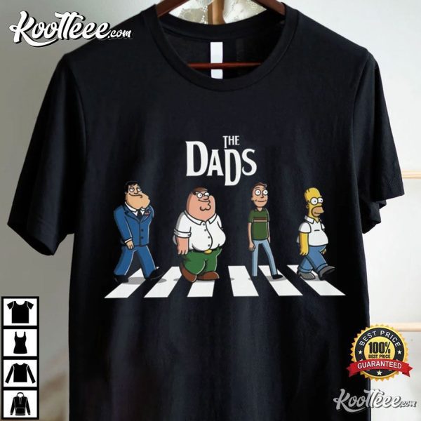 The Dads Stan Smith Peter Griffin Jerry Smith Homer Simpson T-Shirt