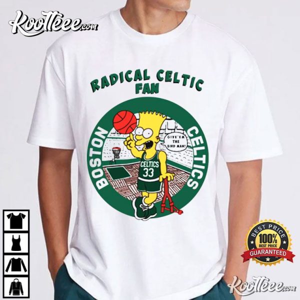 Radical Celtic Fan Bart Simpson T-Shirt