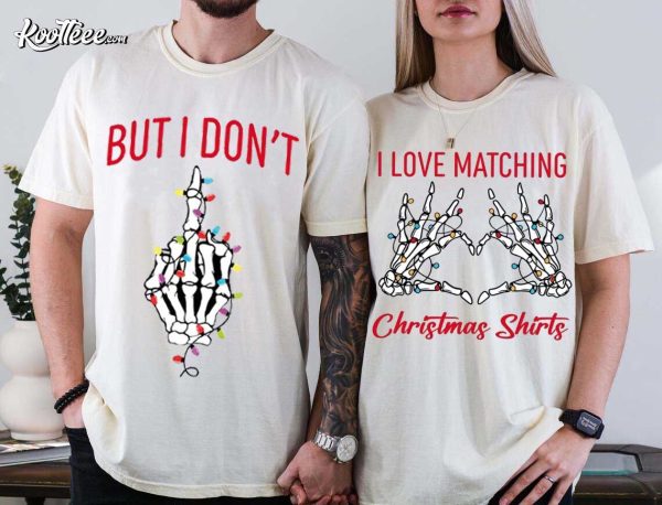 Matching Christmas Funny Couple Shirts