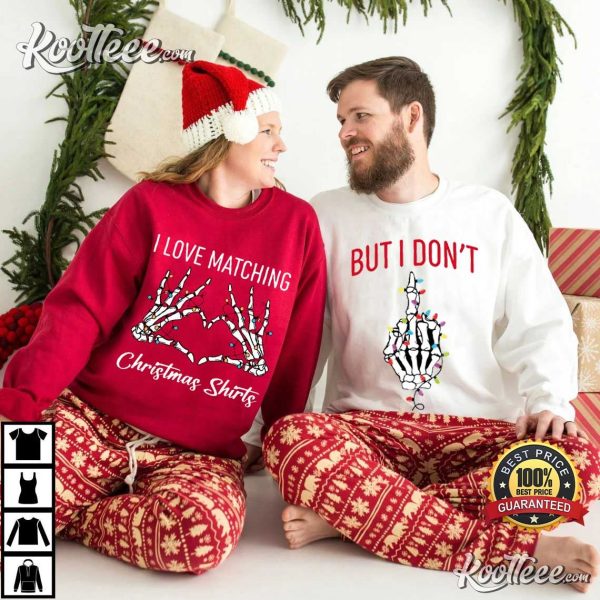 Matching Christmas Funny Couple Shirts