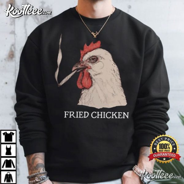 Fried Chicken 420 Stoner Weed T-Shirt