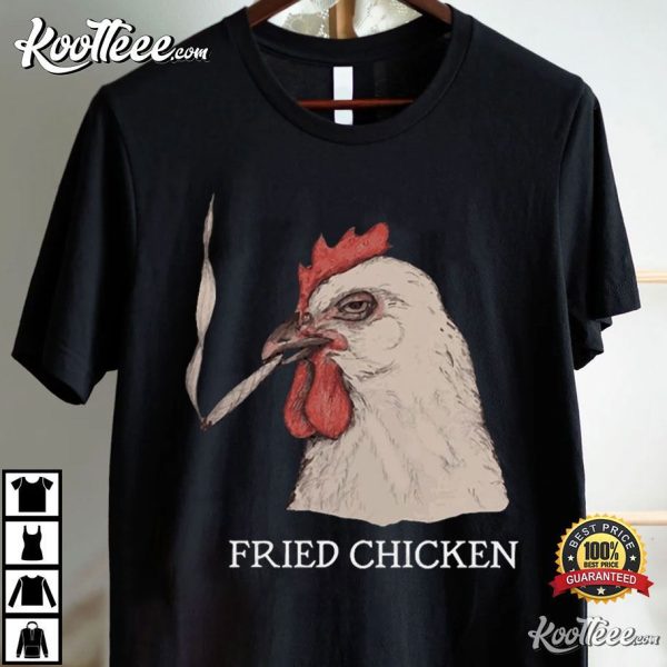 Fried Chicken 420 Stoner Weed T-Shirt