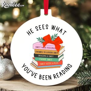 Smut Reader He Sees What You’ve Been Reading Bookish Ornament Smut Reader He Sees What You’ve Been Reading Bookish Ornament