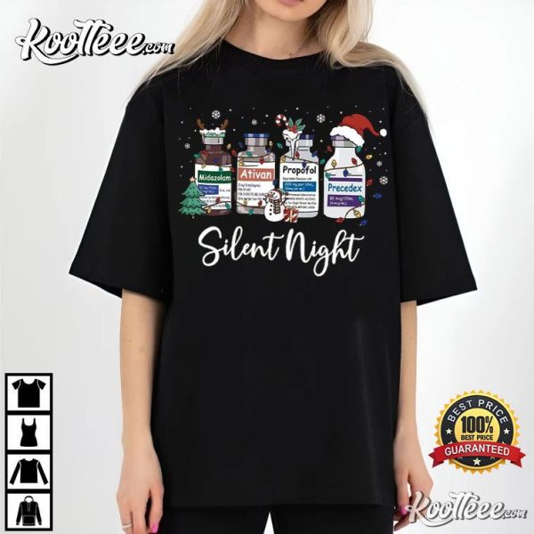 Christmas Nurse Silent Night Medical T-Shirt