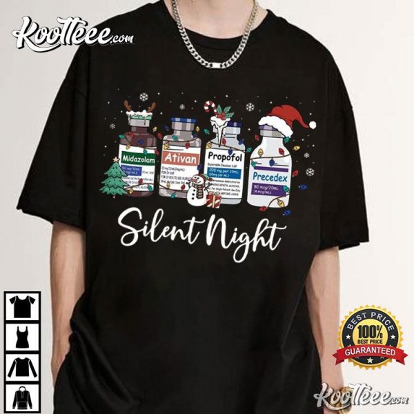 Christmas Nurse Silent Night Medical T-Shirt