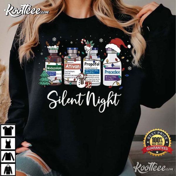 Christmas Nurse Silent Night Medical T-Shirt