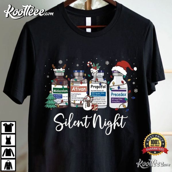 Christmas Nurse Silent Night Medical T-Shirt