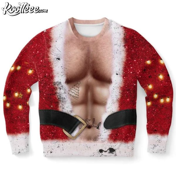 Buff Santa Funny Ugly Christmas Sweater