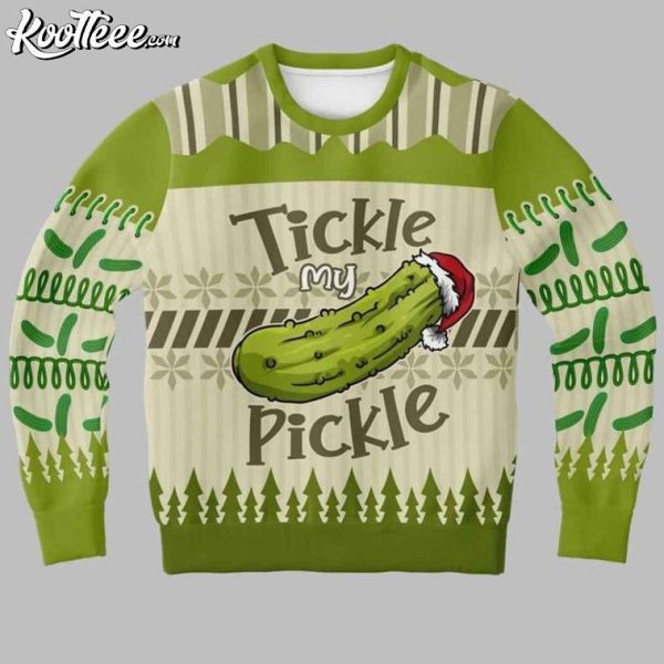 Tickle My Pickle Funny Ugly Christmas Sweater