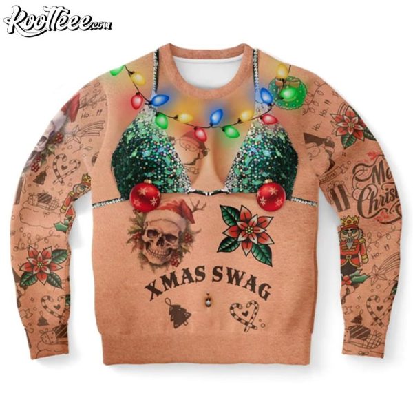 Xmas Swag Happy Holidays Funny Ugly Christmas Sweater