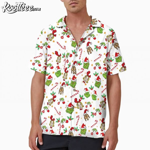 The Grinch Cindy Lou Who Dog Christmas Hawaiian Shirt