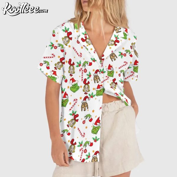 The Grinch Cindy Lou Who Dog Christmas Hawaiian Shirt