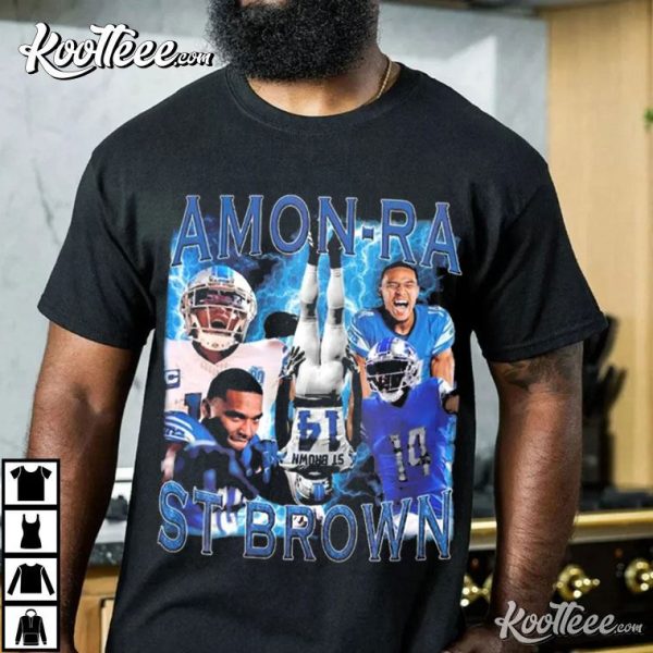 Amon-Ra St Brown Detroit Lions Vintage 90s T-Shirt