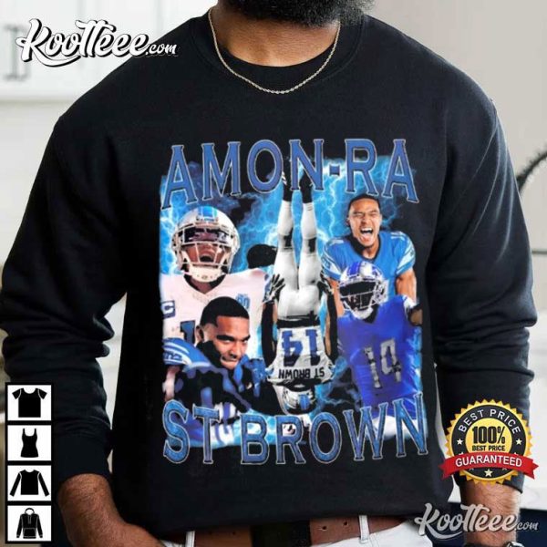 Amon-Ra St Brown Detroit Lions Vintage 90s T-Shirt