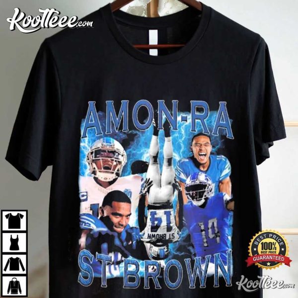 Amon-Ra St Brown Detroit Lions Vintage 90s T-Shirt