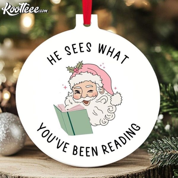 Funny Spicy Bookish Gift Ornament