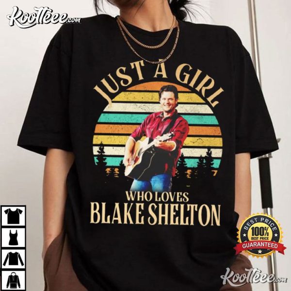 Just A Girl Who Loves Blake Shelton Vintage T-Shirt