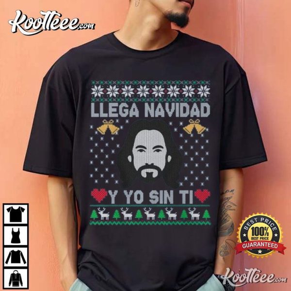 Los Bukis El Buki LLega Navidad Y Yo Sin Ti Christmas T-Shirt