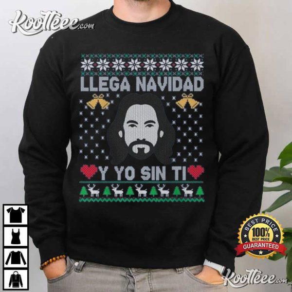 Los Bukis El Buki LLega Navidad Y Yo Sin Ti Christmas T-Shirt