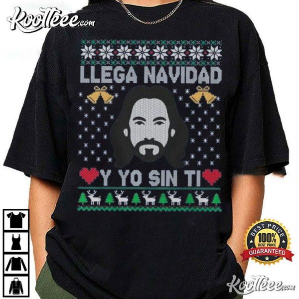 Los Bukis El Buki LLega Navidad Y Yo Sin Ti Christmas T-Shirt