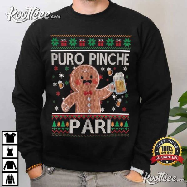 Puro Pinche Pari Feliz Navidad Latina Christmas T-Shirt