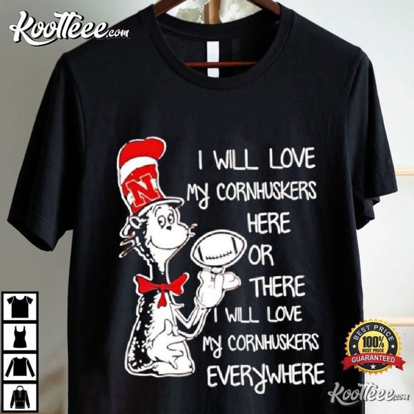 Nebraska Cornhuskers Dr Seuss Gift For Fan T-Shirt