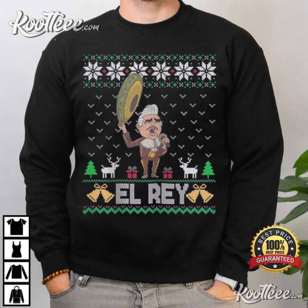 Vicente Fernandez El Rey Ugly Christmas T-Shirt