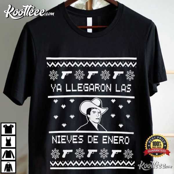 Chalino Sanchez Ya Llegaron Las Nieves De Enero Christmas T-Shirt