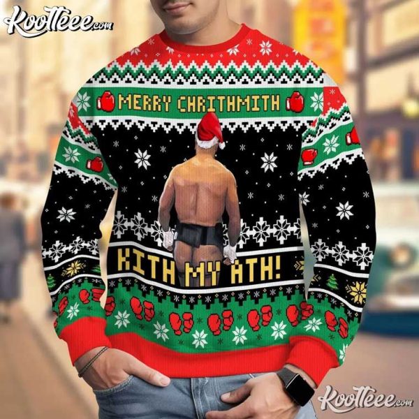 Mike Tyson Funny Kith My Ath Christmas Ugly Sweater