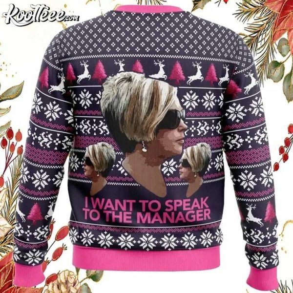 Karen I Want To Speak To The Manager Ugly Christmas Sweater