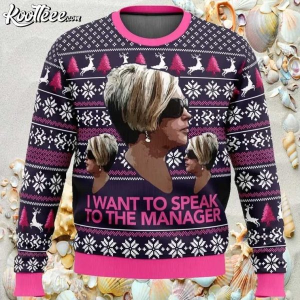 Karen I Want To Speak To The Manager Ugly Christmas Sweater