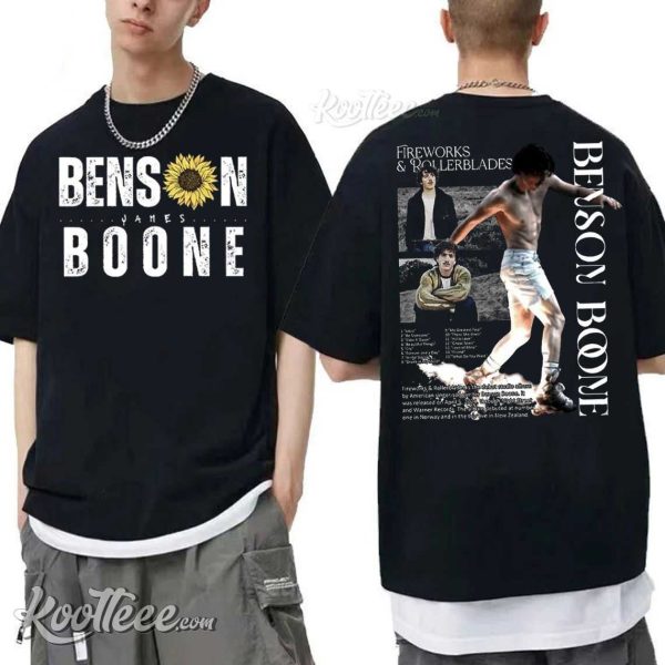 Benson Boone Fireworks And Rollerblades Album T-Shirt