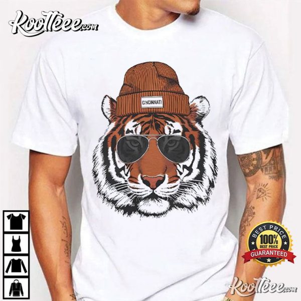 Cincinnati Bengals Football Mascot With Glasses T-Shirt