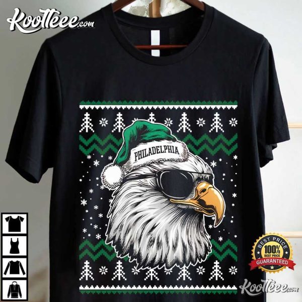 Philadelphia Eagles Football Mascot Ugly Christmas T-Shirt