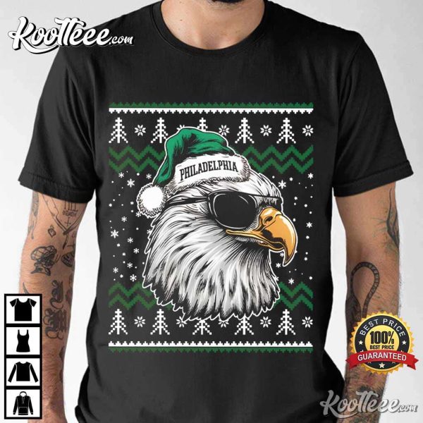 Philadelphia Eagles Football Mascot Ugly Christmas T-Shirt