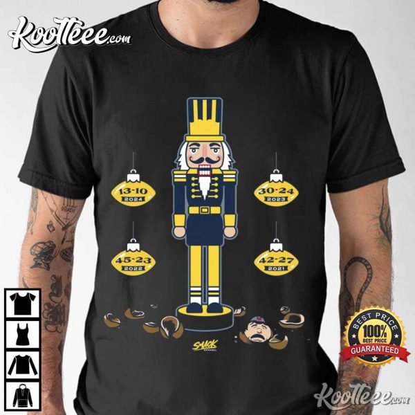 Michigan College Fan Nutcracker Anti-Ohio State T-Shirt