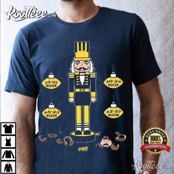 Michigan College Fan Nutcracker Anti-Ohio State T-Shirt