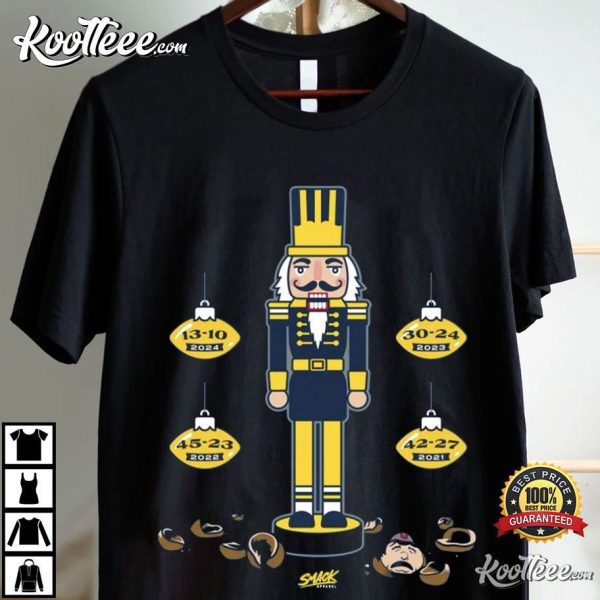 Michigan College Fan Nutcracker Anti-Ohio State T-Shirt