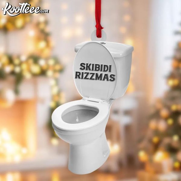 Skibidi Toilet Skibidi Rizzmas Funny Ornament