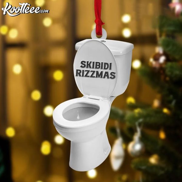 Skibidi Toilet Skibidi Rizzmas Funny Ornament