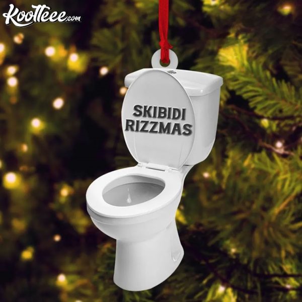 Skibidi Toilet Skibidi Rizzmas Funny Ornament